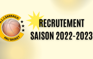 RECRUTEMENT  SAISON 2022-2023